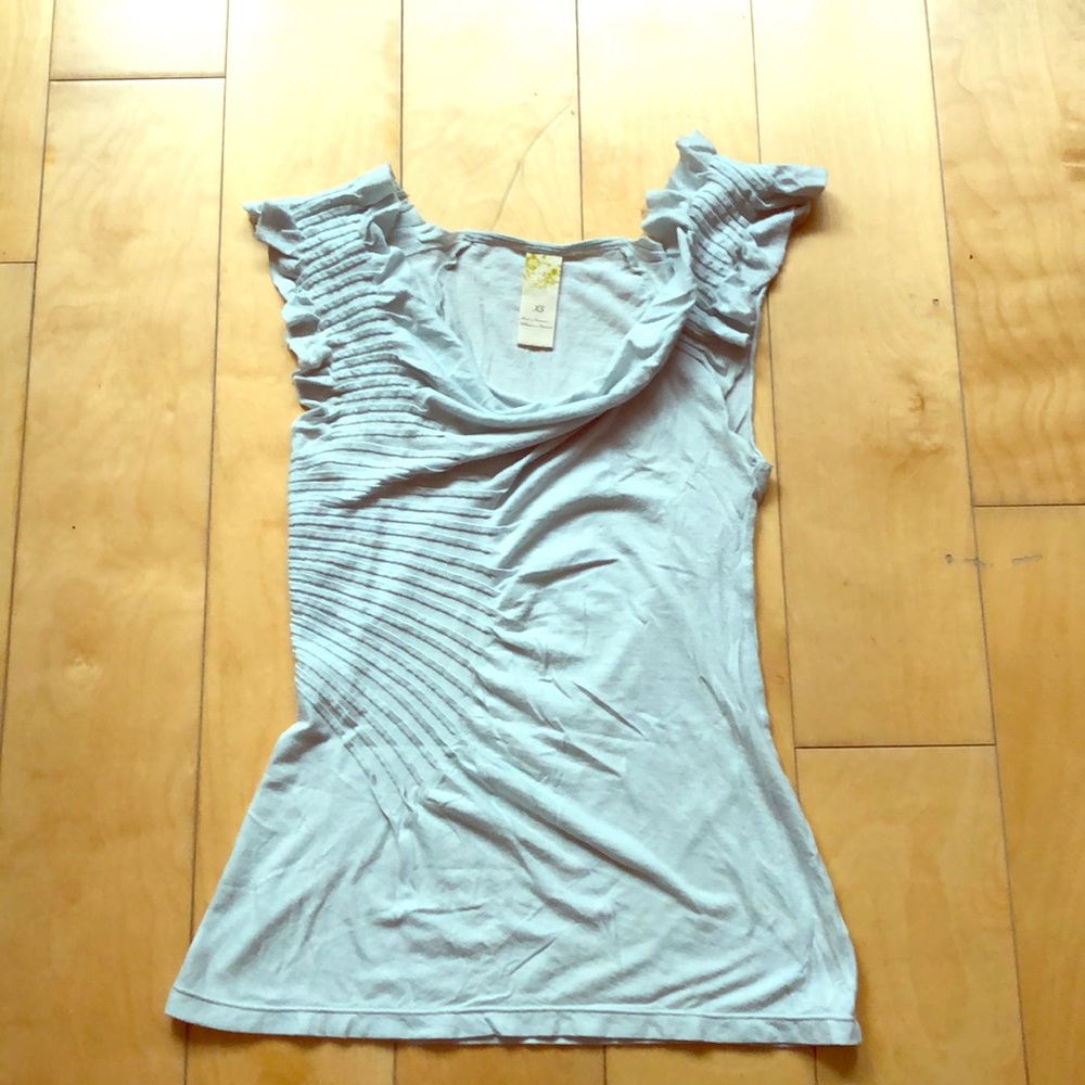 Anthropologie Sky Blue shirt. Size XS